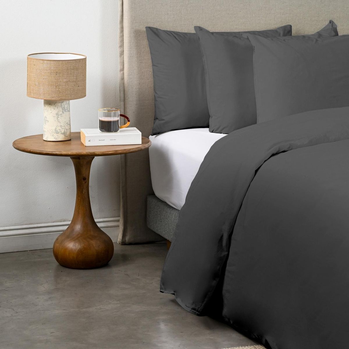 CANNON - Funda Plumón 180 Hilos Stonew Charcoal Cannon