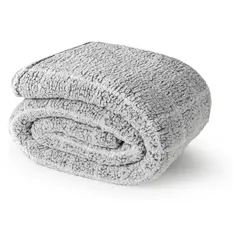 AMERICAN FAMILY - Frazada Sherpa Gris Cannon -