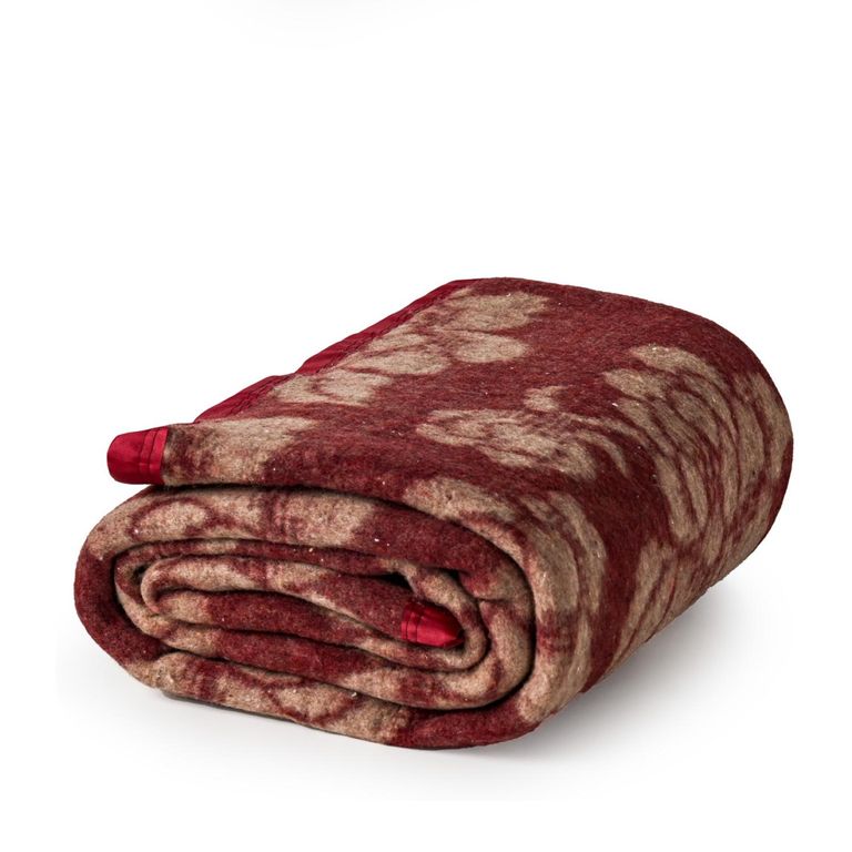 Frazada Floral Burdeo Cannon -