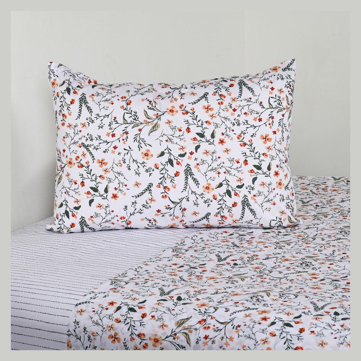 AMERICAN FAMILY - Sábanas 144 Hilos Sarah Verde Cannon - American Family