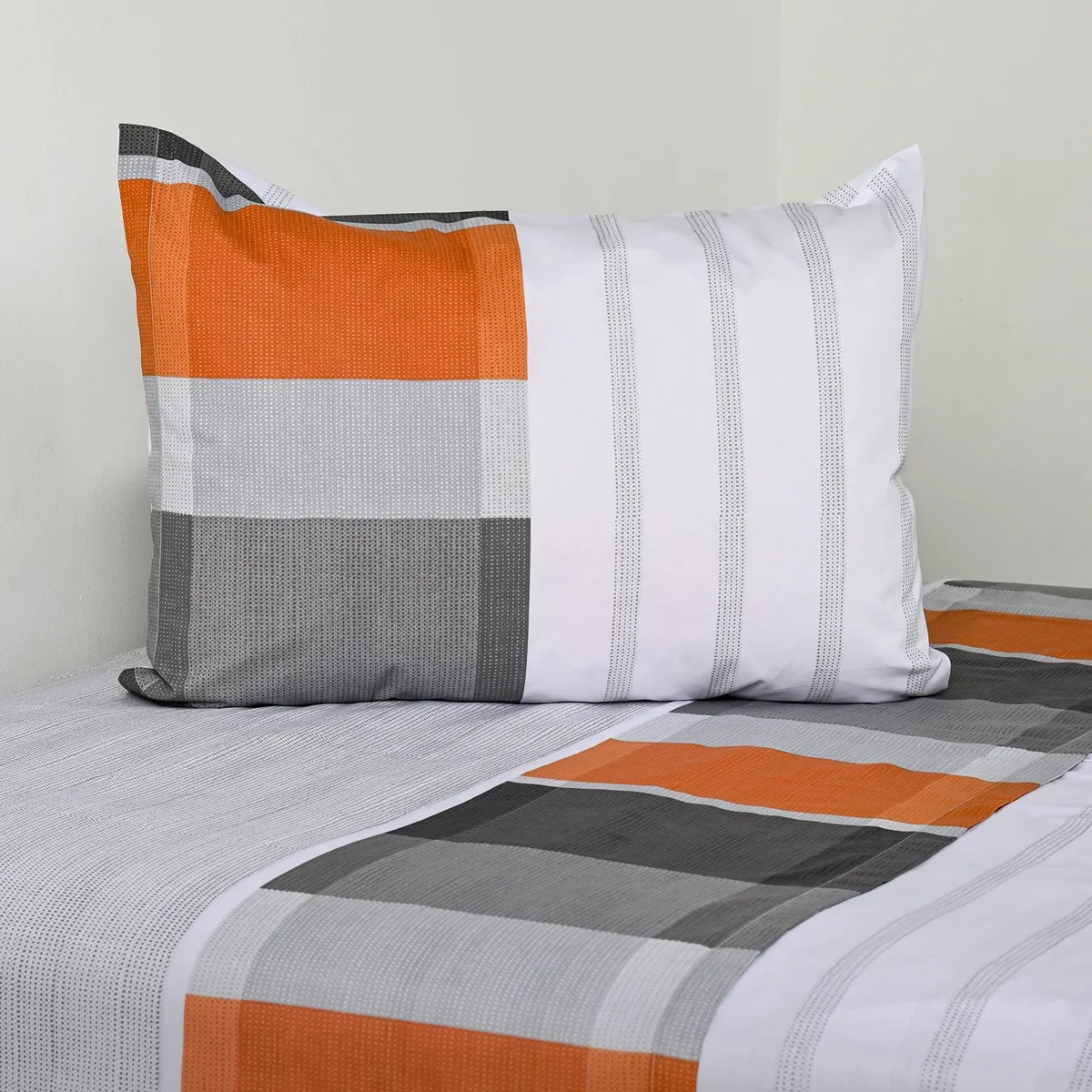 AMERICAN FAMILY - Sábanas 144 Hilos Franjas Terra Cannon - American Family