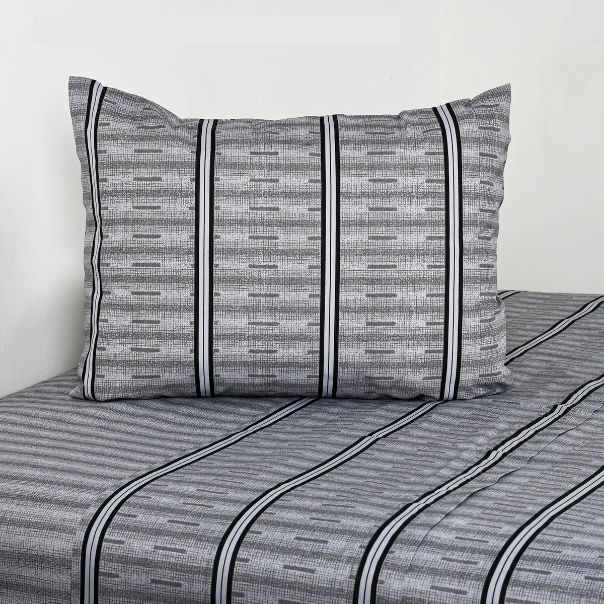 AMERICAN FAMILY - Sábanas 144 Hilos Vias Gris Cannon - American Family