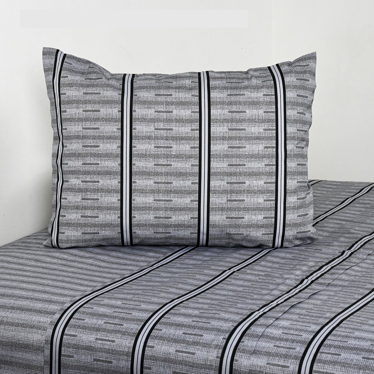 AMERICAN FAMILY - Sábanas 144 Hilos Vias Gris Cannon - American Family