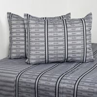 Sábanas 144 Hilos Vias Gris Cannon -