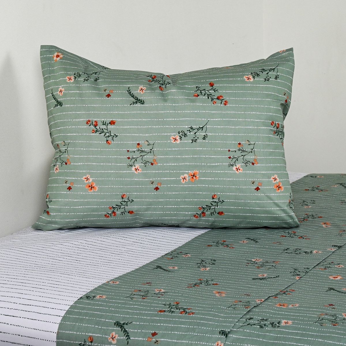 AMERICAN FAMILY - Sábanas 144 Hilos Sarah Aqua Cannon - American Family