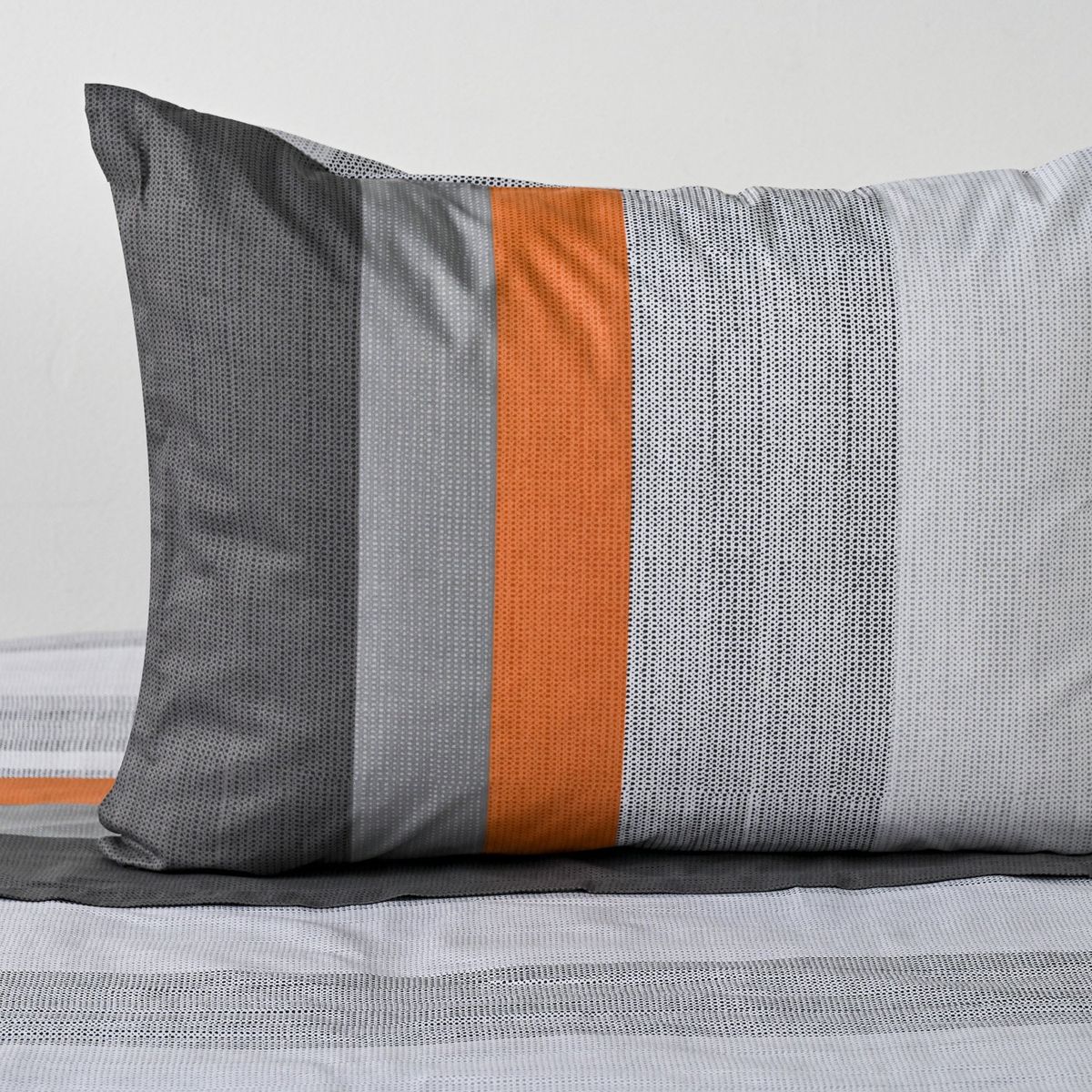 AMERICAN FAMILY - Sábanas 144 Hilos Franjas Gris Cannon - American Family