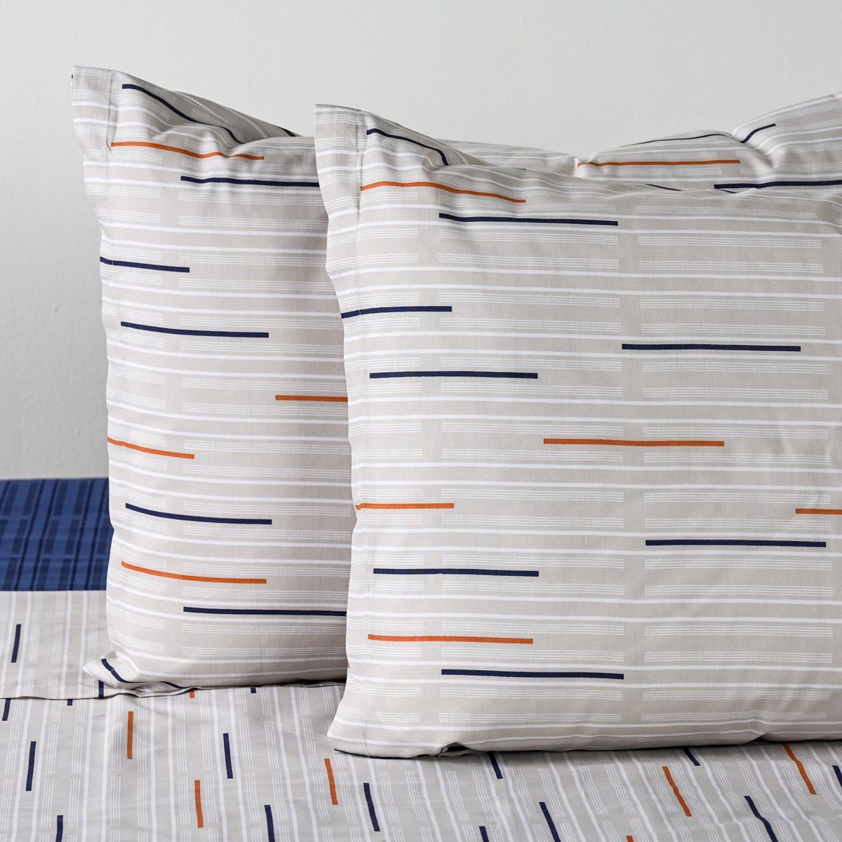 AMERICAN FAMILY - Sábanas 144 Hilos Trazos Beige Cannon - American Family