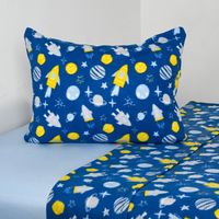 Juego de Sábanas Polar 1.5 Plazas Planetas A. Family