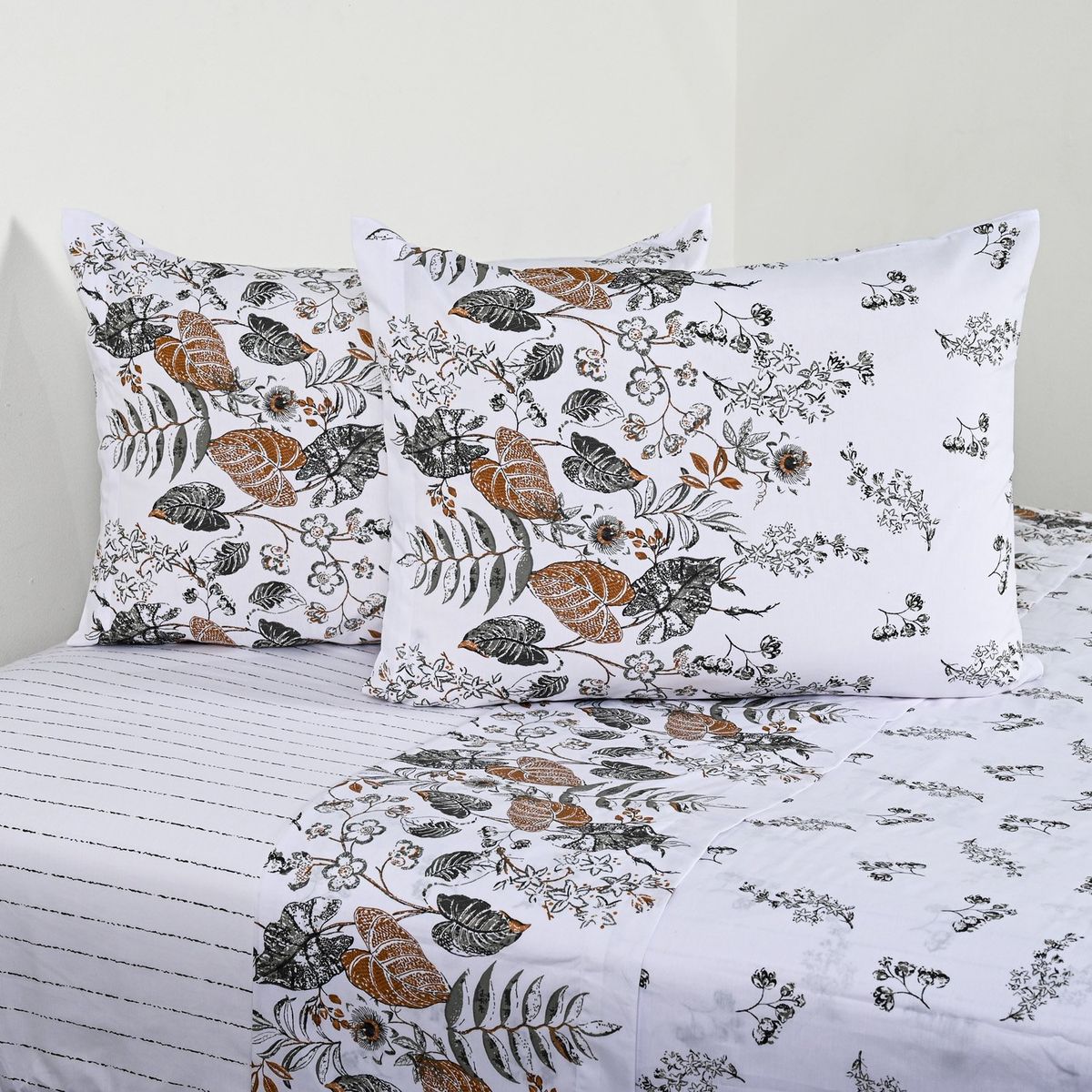 CANNON - Sábana 200 Hilos Estampada Foliage Cannon