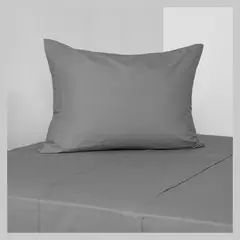 CANNON - Sábanas 180 Hilos Liso Acero