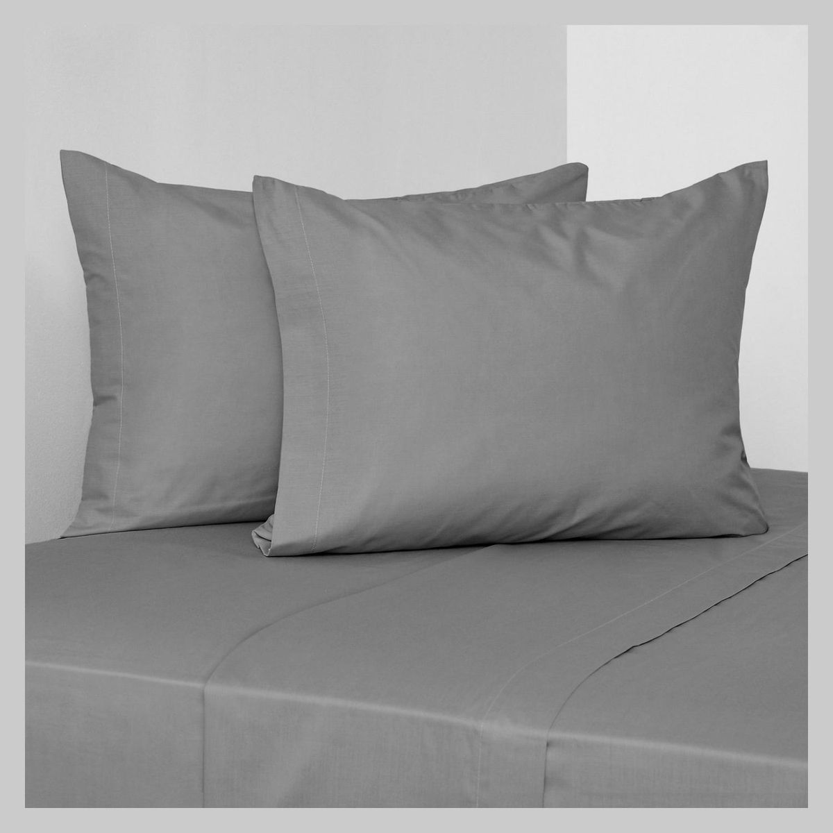 CANNON - Sábanas 180 Hilos Liso Acero Cannon