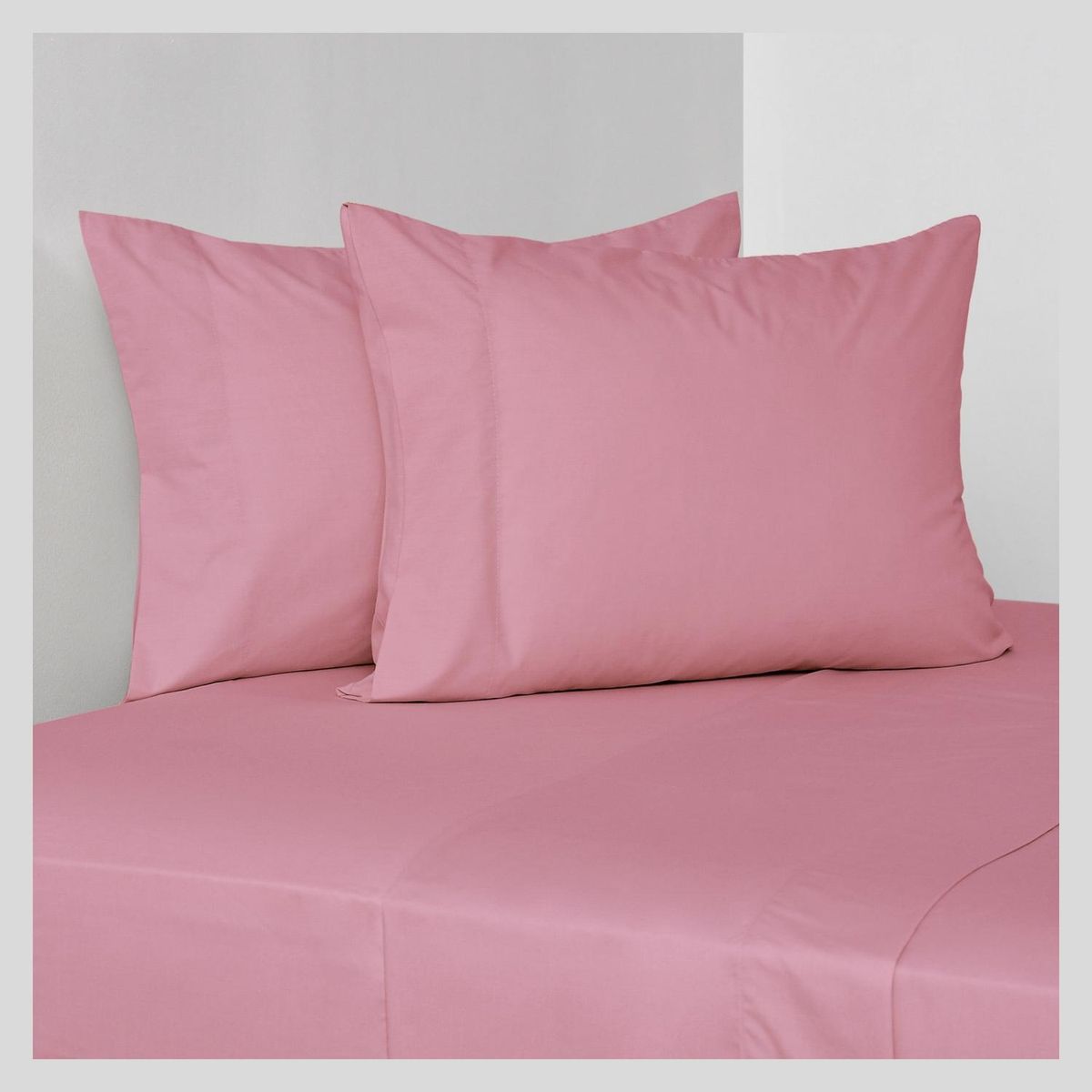 CANNON - Sábanas 180 Hilos Liso Palo Rosa Cannon