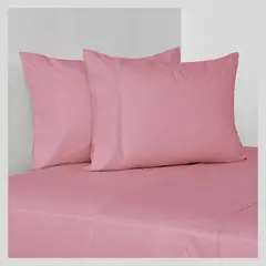 CANNON - Sábanas 180 Hilos Liso Palo Rosa