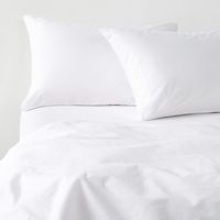 Juego de Sábanas 300 Hilos Liso Blanco