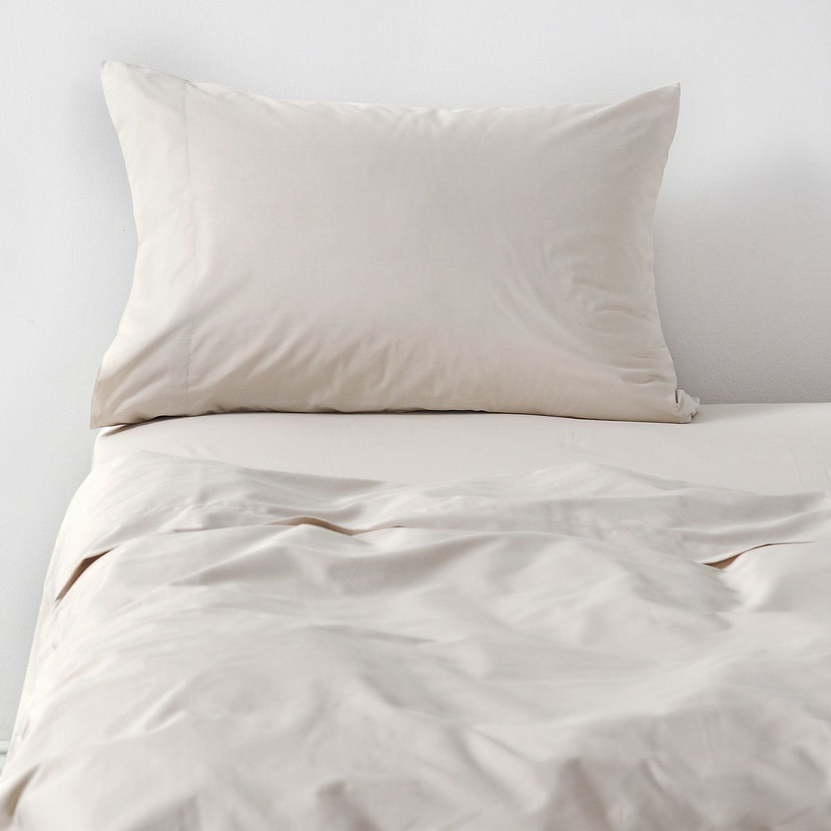 CANNON - Juego de Sábanas 300 Hilos Liso Ecru Cannon