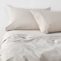 Juego de Sábanas 300 Hilos Liso Ecru