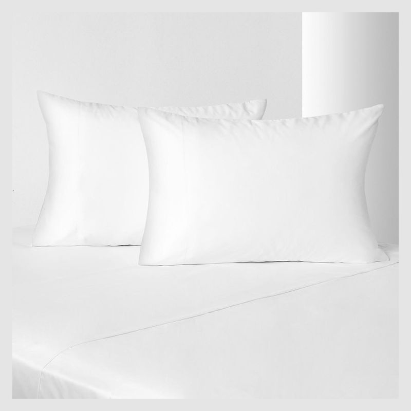 CANNON - Juego de Sábanas 800 Hilos Sateen Blanco Cannon