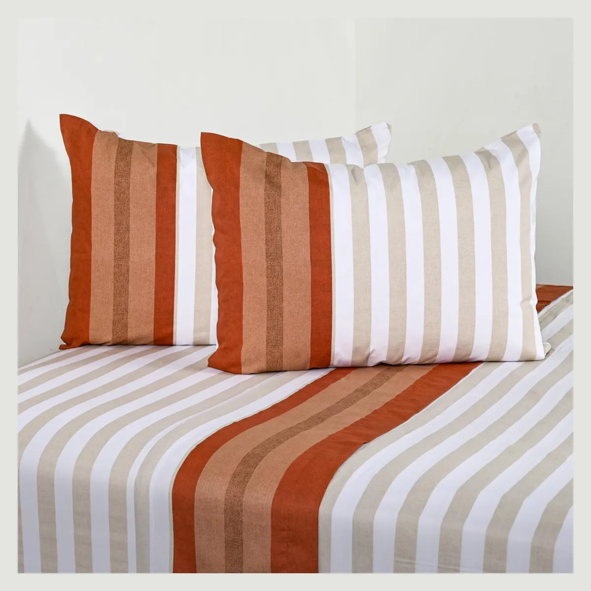 ELEMENTS & CO - Juego De Sábanas 200 Hilos Vichy Cannon-Elements And Co