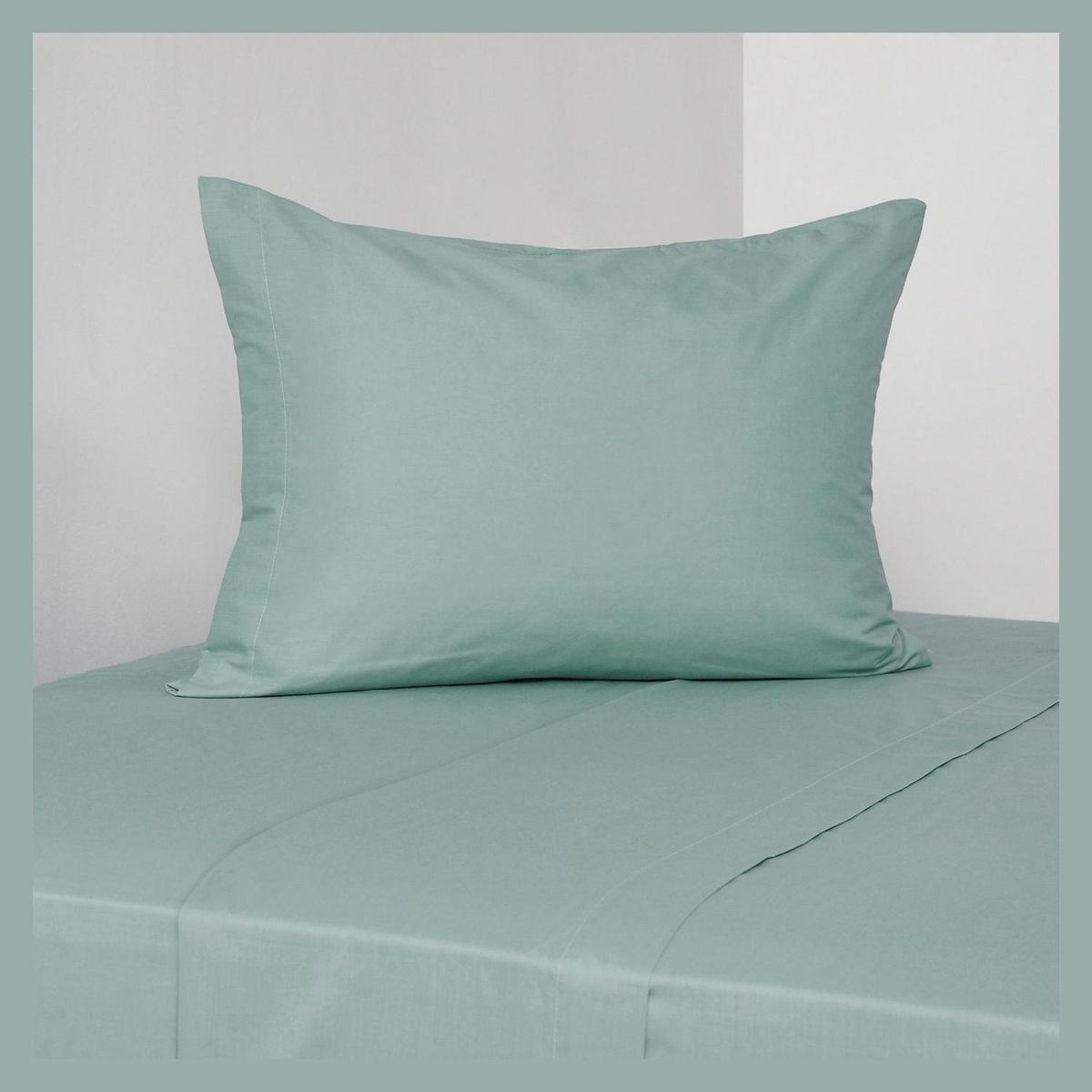 ELEMENTS & CO - Juego De Sábanas 200 Hilos Liso Menta Cannon-Elements And Co