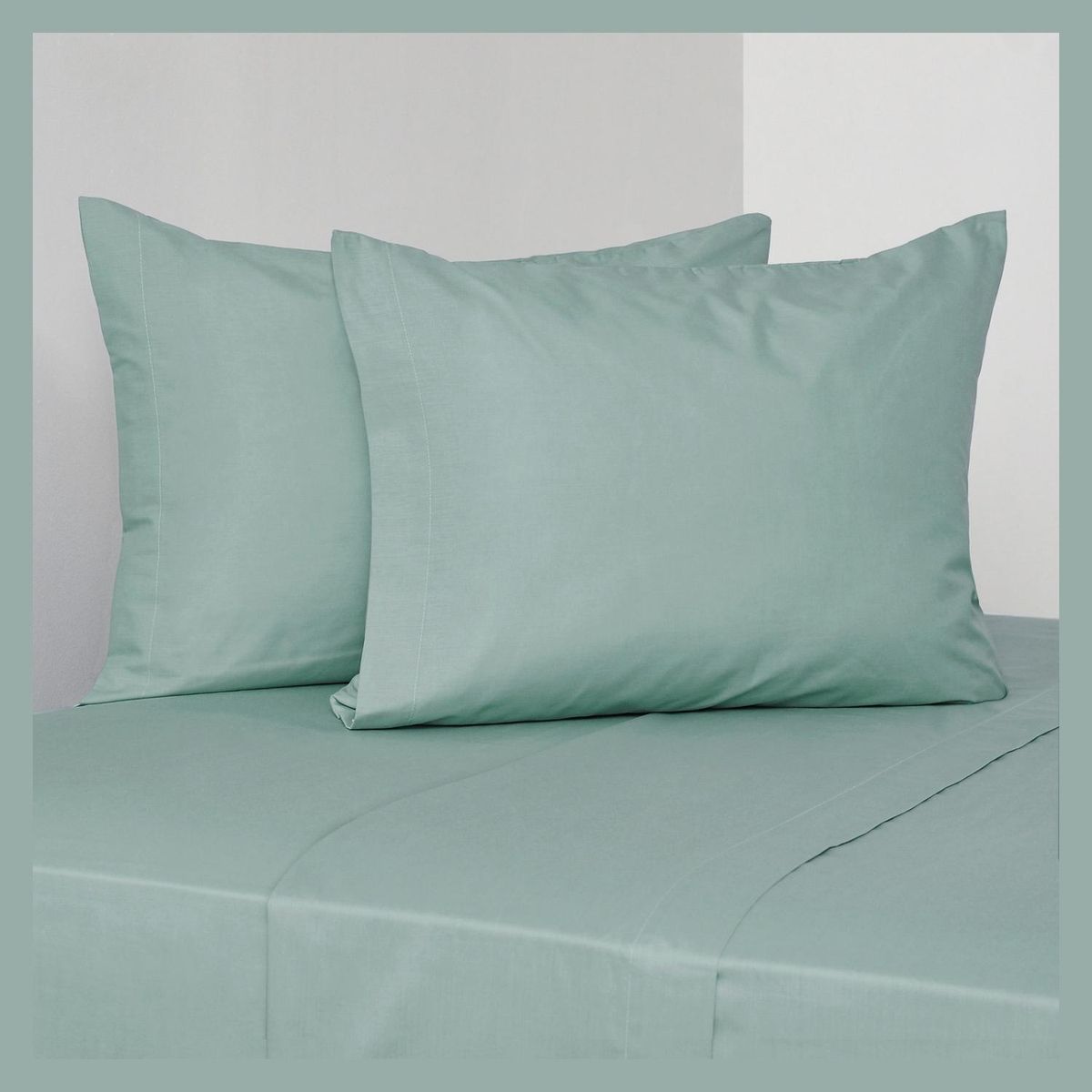ELEMENTS & CO - Juego De Sábanas 200 Hilos Liso Menta Cannon-Elements And Co