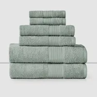 Set 6 Toallas Baño Visita Menta