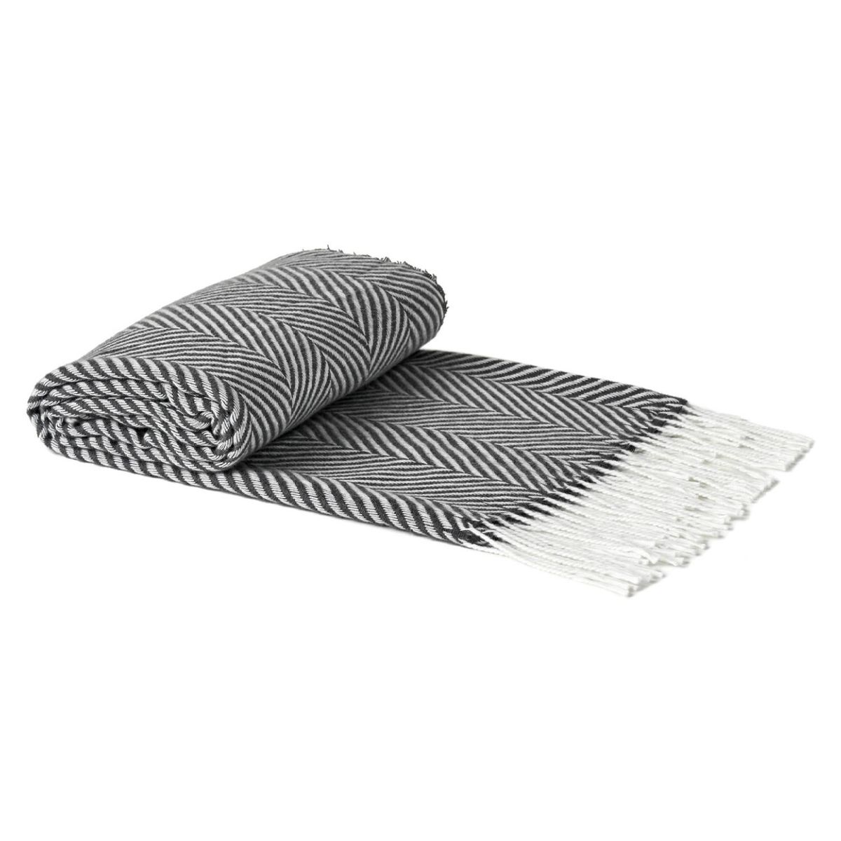 ELEMENTS & CO - Manta Espiga 127X152 Cm Gris Cannon-Elements And Co