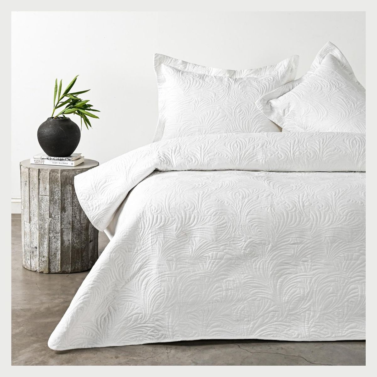 ELEMENTS & CO - Quilt Blanco Cannon-Elements And Co