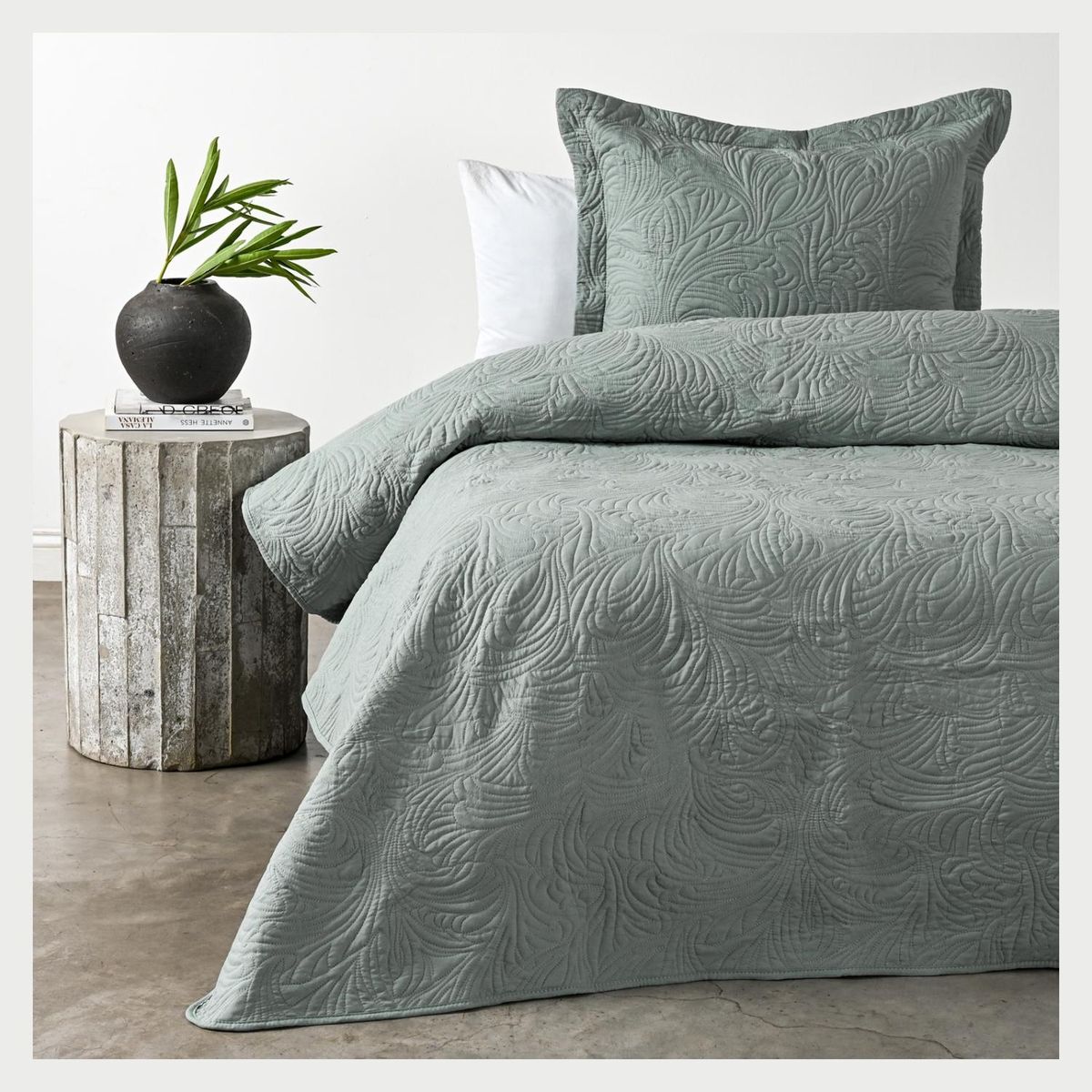 ELEMENTS & CO - Quilt Seafoam Cannon-Elements And Co