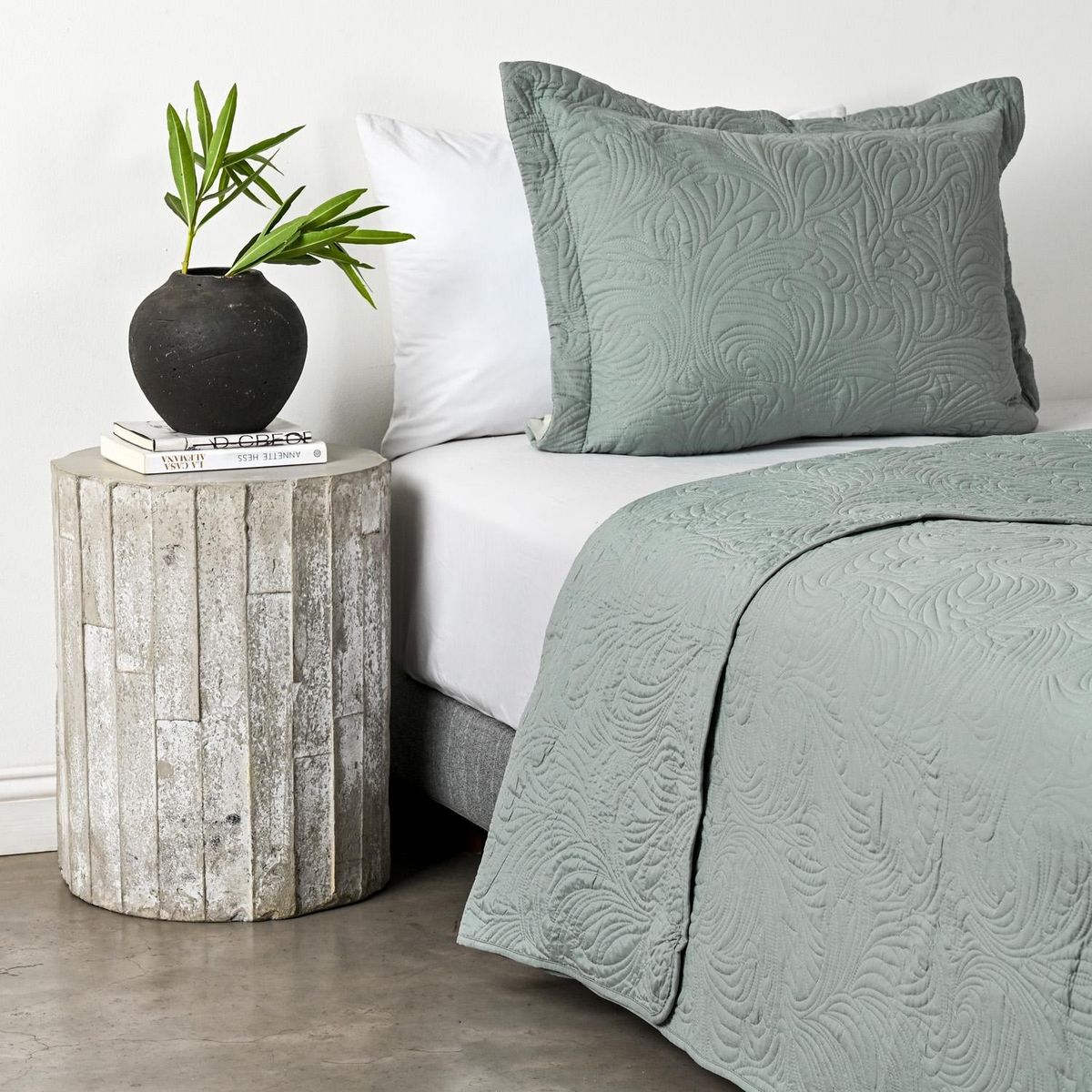 ELEMENTS & CO - Quilt Seafoam Cannon-Elements And Co