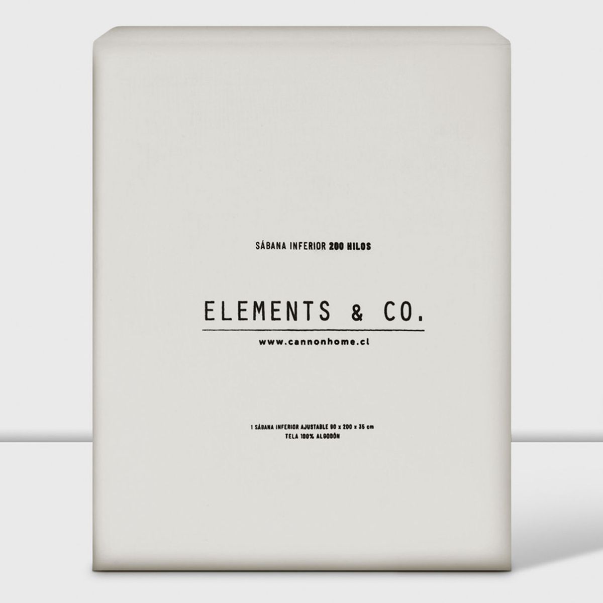 ELEMENTS & CO - Sábana Bajera 200 Hilos Liso Arena Cannon-Elements And Co