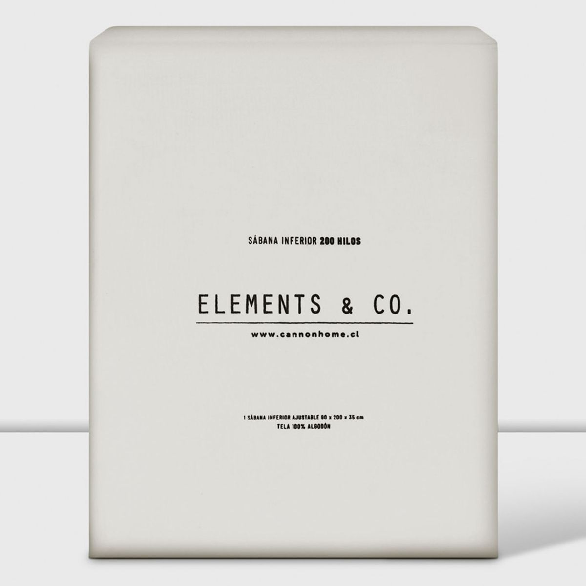 ELEMENTS & CO - Sábana Bajera 200 Hilos Liso Arena Cannon-Elements And Co