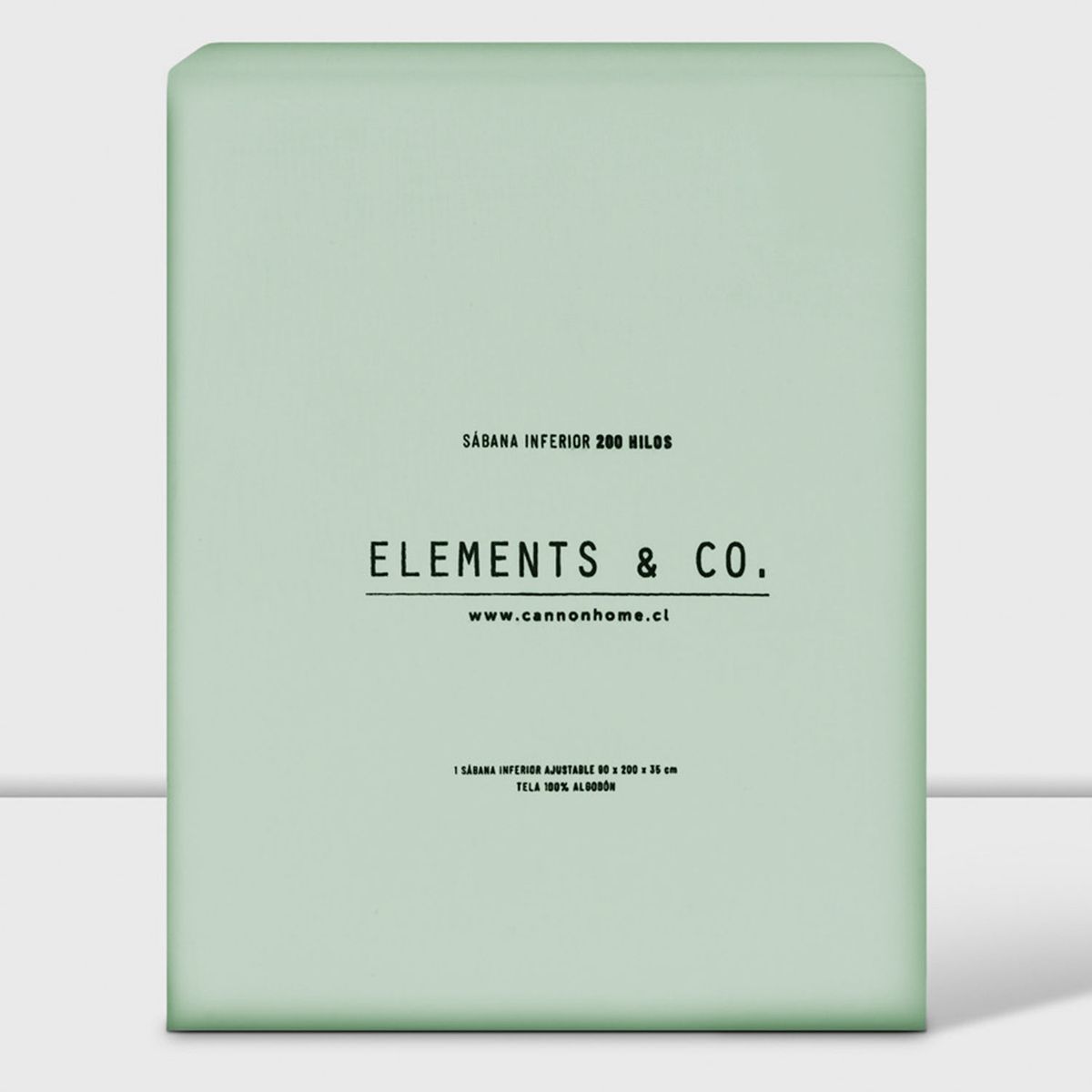 ELEMENTS & CO - Sábana Bajera 200 Hilos Liso Arena Cannon-Elements And Co