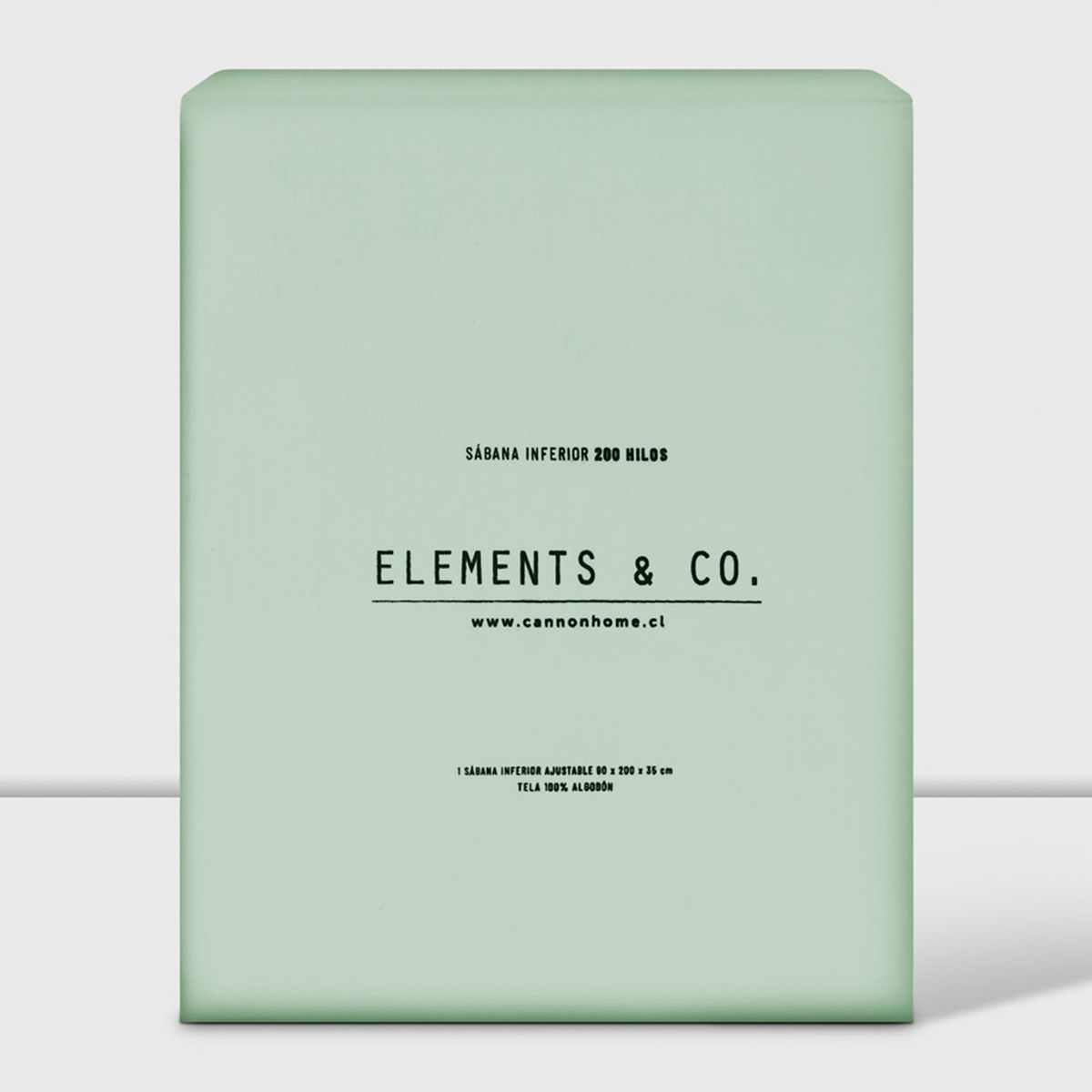 ELEMENTS & CO - Sábana Bajera 200 Hilos Liso Arena Cannon-Elements And Co