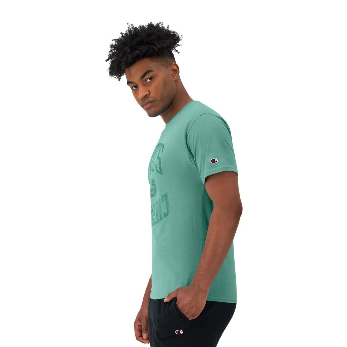 CHAMPION - Polera Manga Corta Casual Hombre Champion