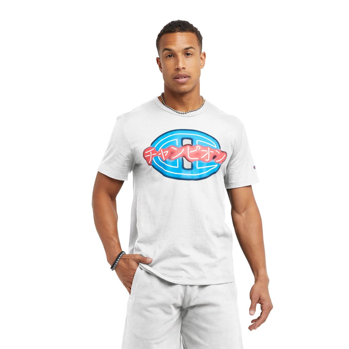 CHAMPION - Polera Manga Corta Casual Hombre Champion