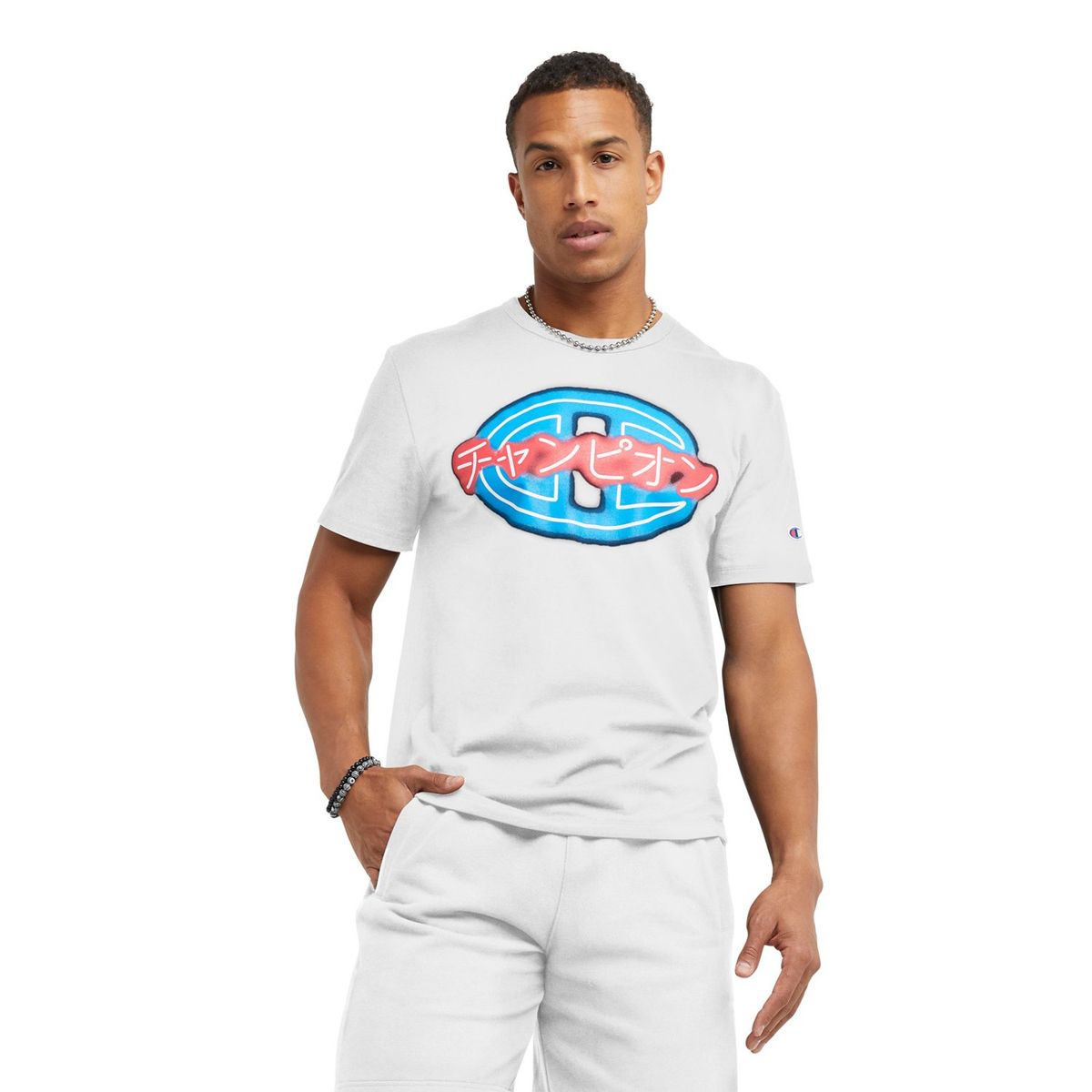 CHAMPION - Polera Manga Corta Casual Hombre Champion