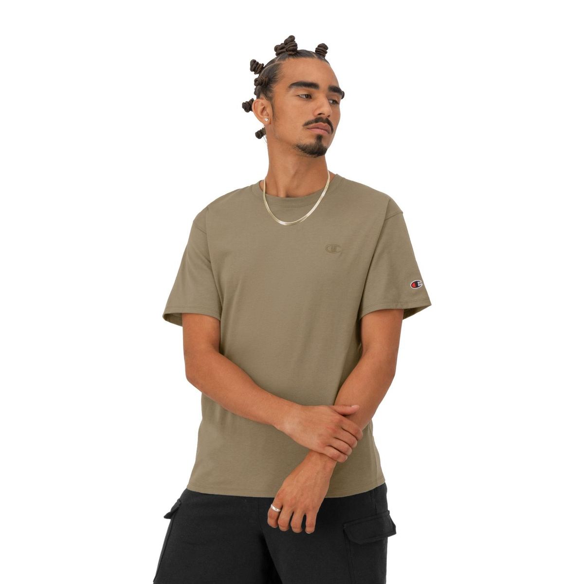 CHAMPION - Polera Manga Corta Casual Hombre Champion