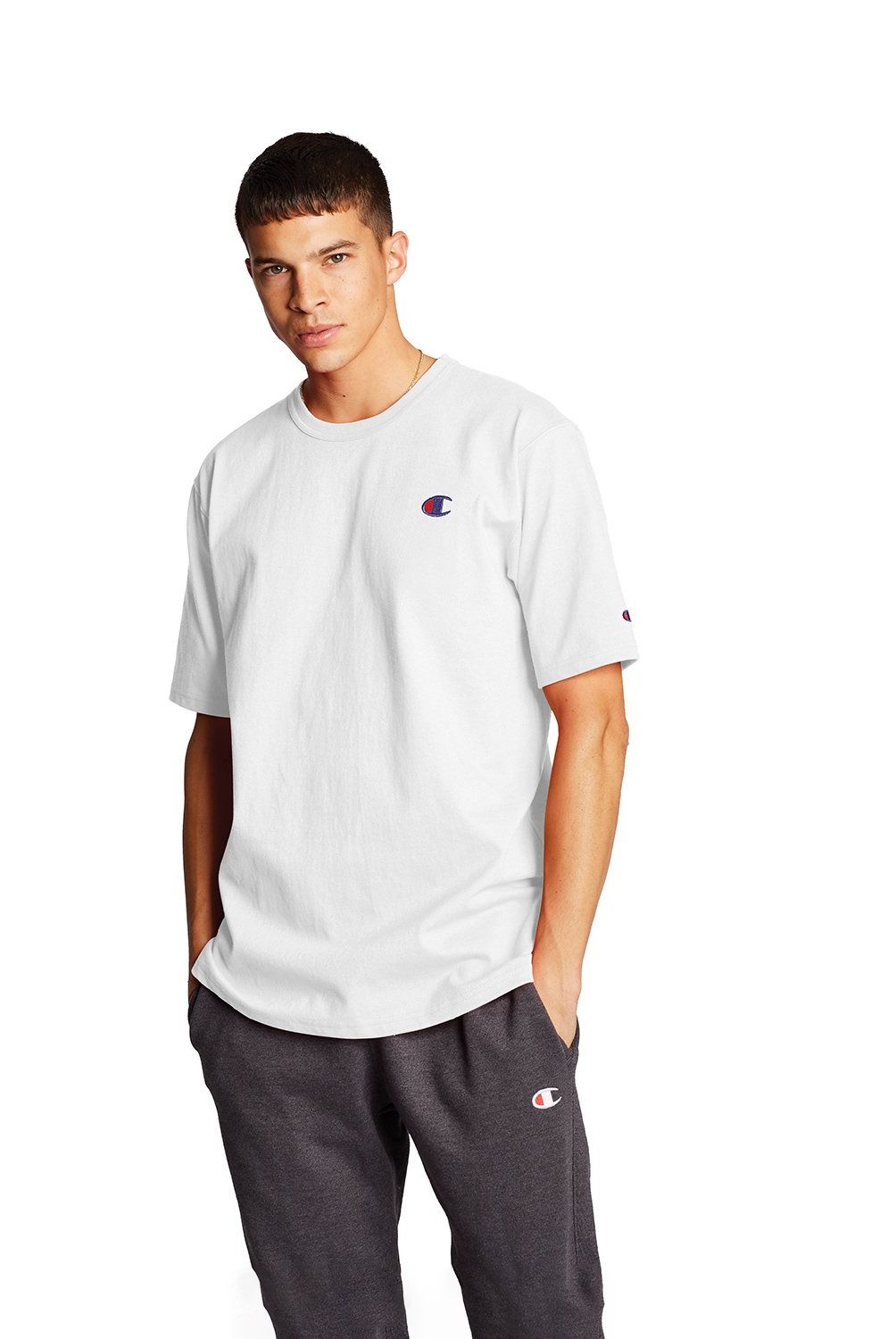 CHAMPION - Polera Manga Corta Casual Hombre Champion