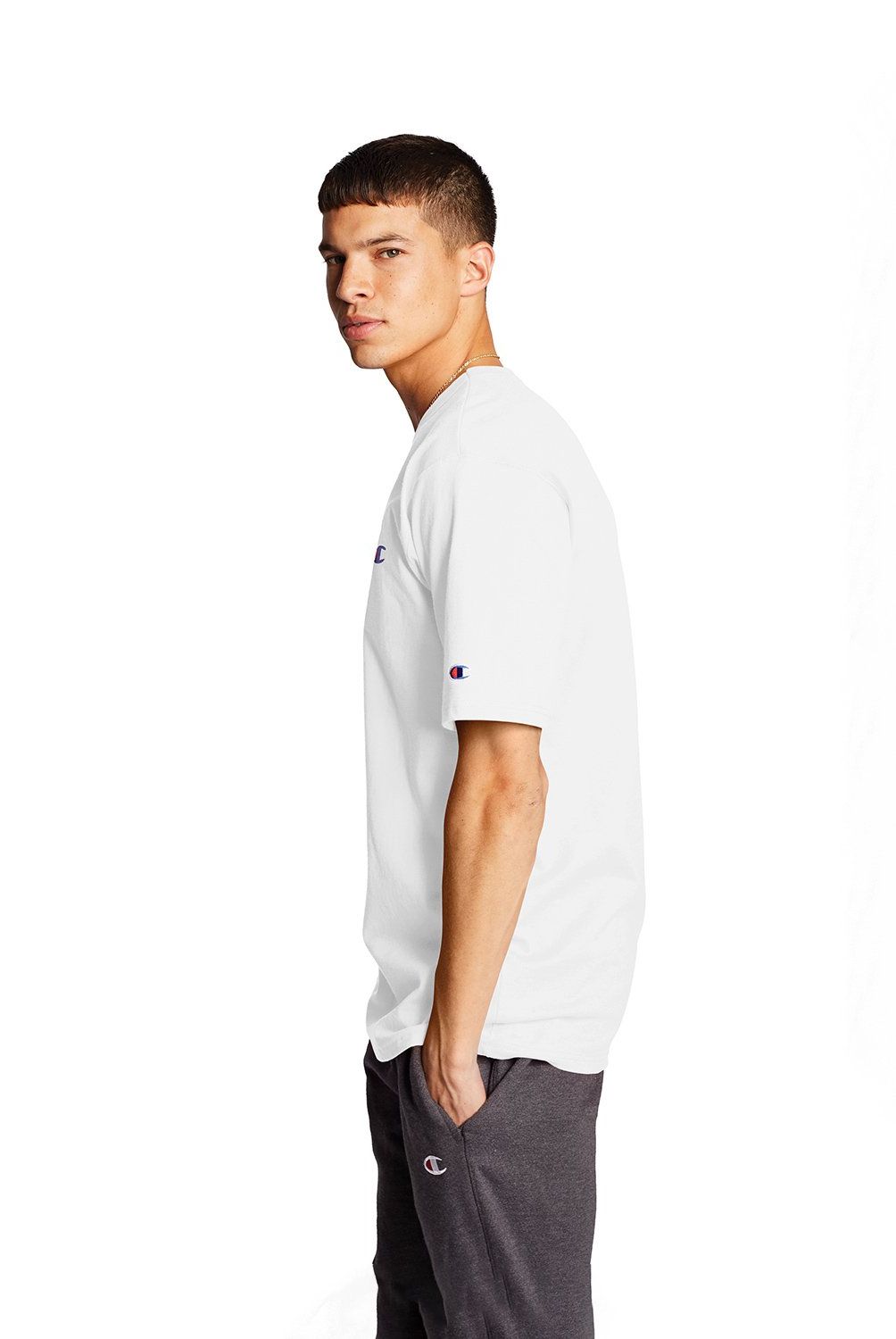 CHAMPION - Polera Manga Corta Casual Hombre Champion