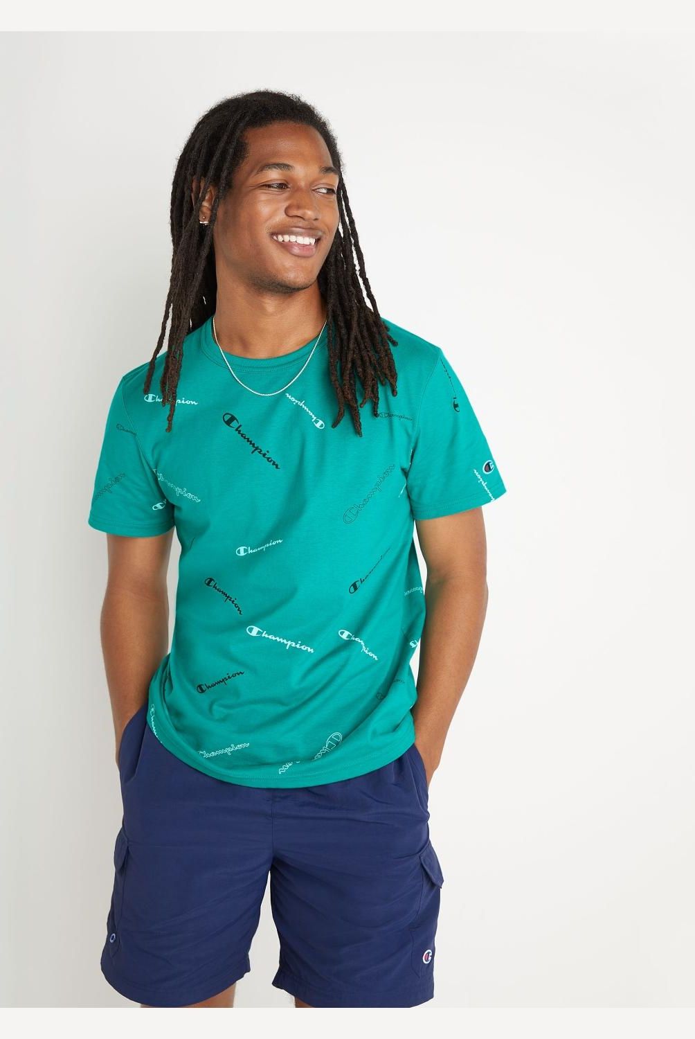 CHAMPION - Polera Manga Corta Casual Hombre Champion