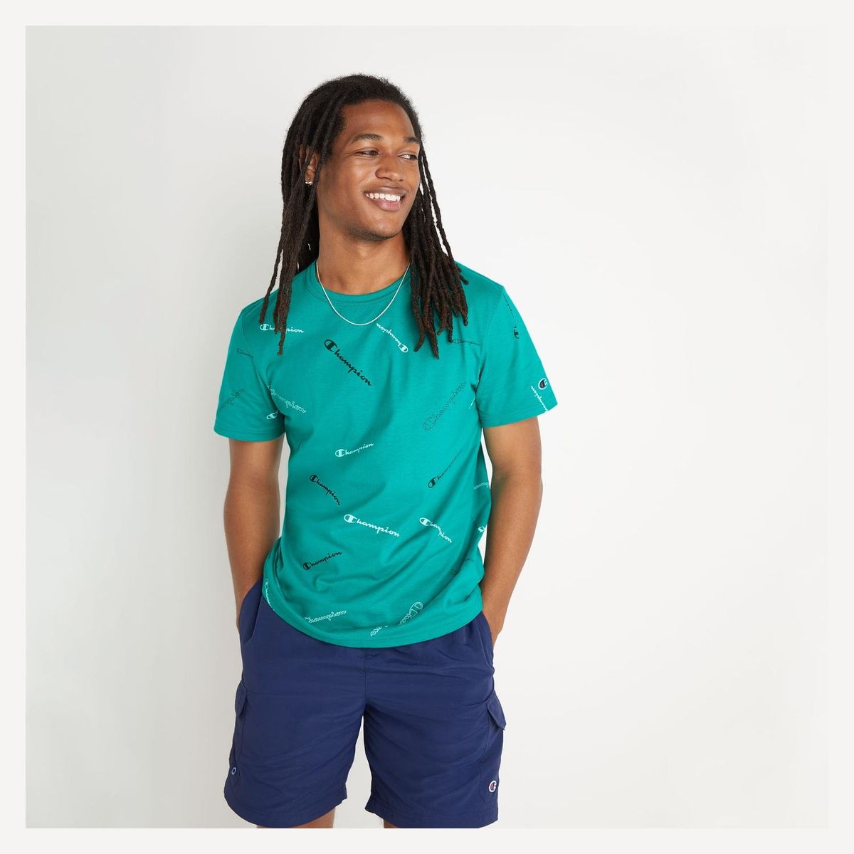 CHAMPION - Polera Manga Corta Casual Hombre Champion