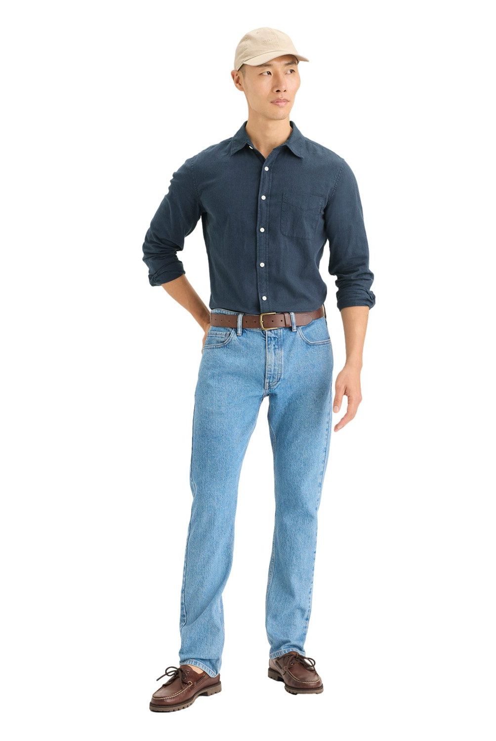 DOCKERS - Camisa Manga Larga Algodón Hombre Dockers