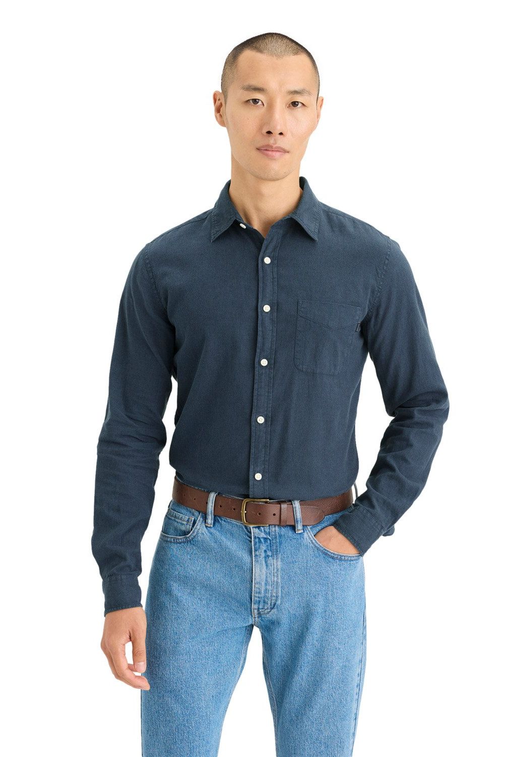 DOCKERS - Camisa Manga Larga Algodón Hombre Dockers