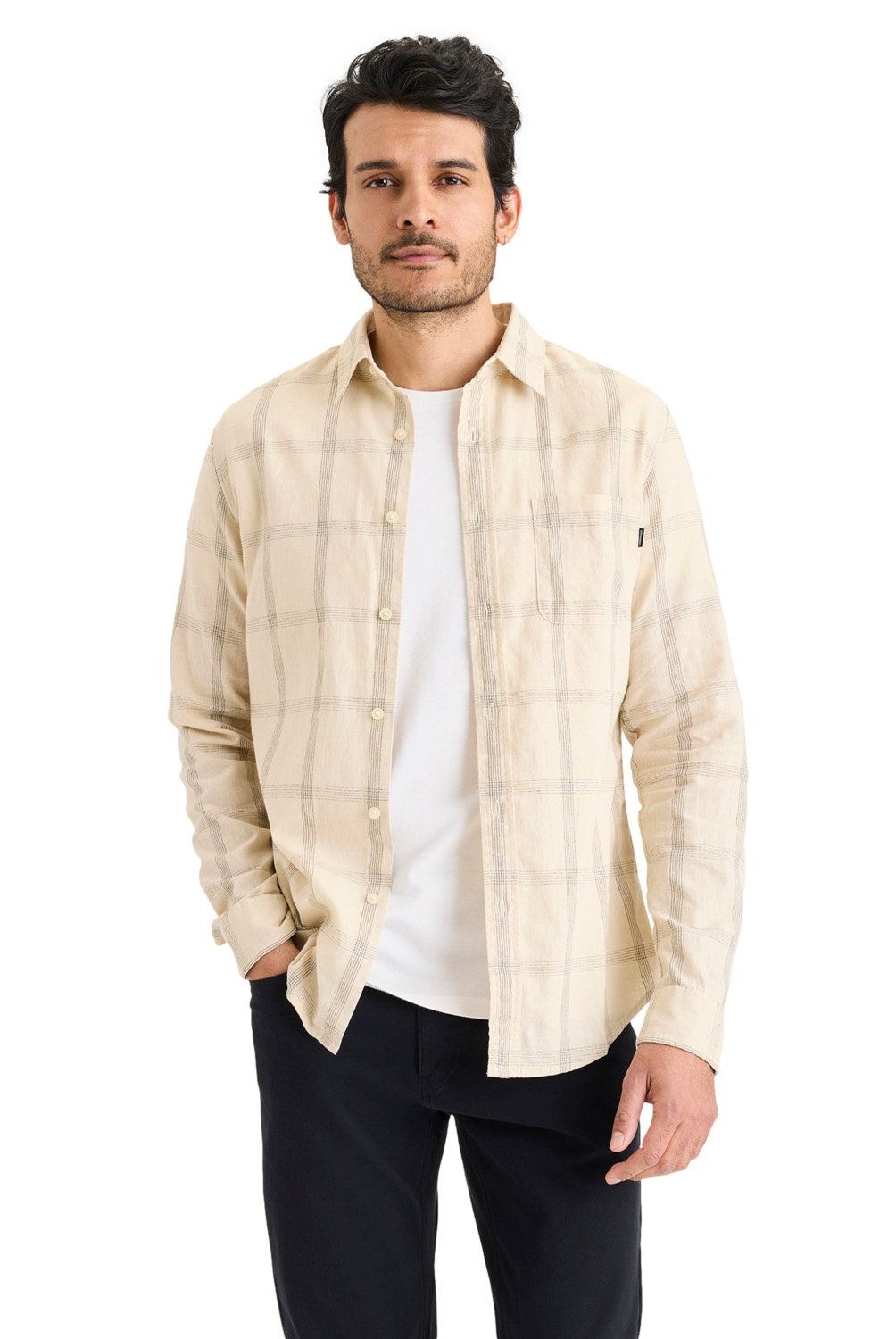 DOCKERS - Camisa Manga Larga Algodón Hombre Dockers