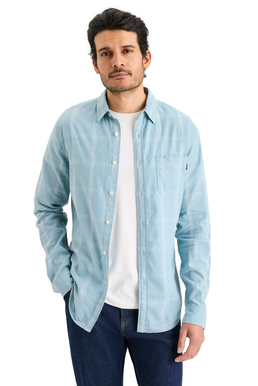 DOCKERS - Camisa Manga Larga Algodón Hombre Dockers