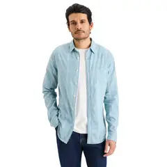 DOCKERS - Camisa Manga Larga Algodón Hombre