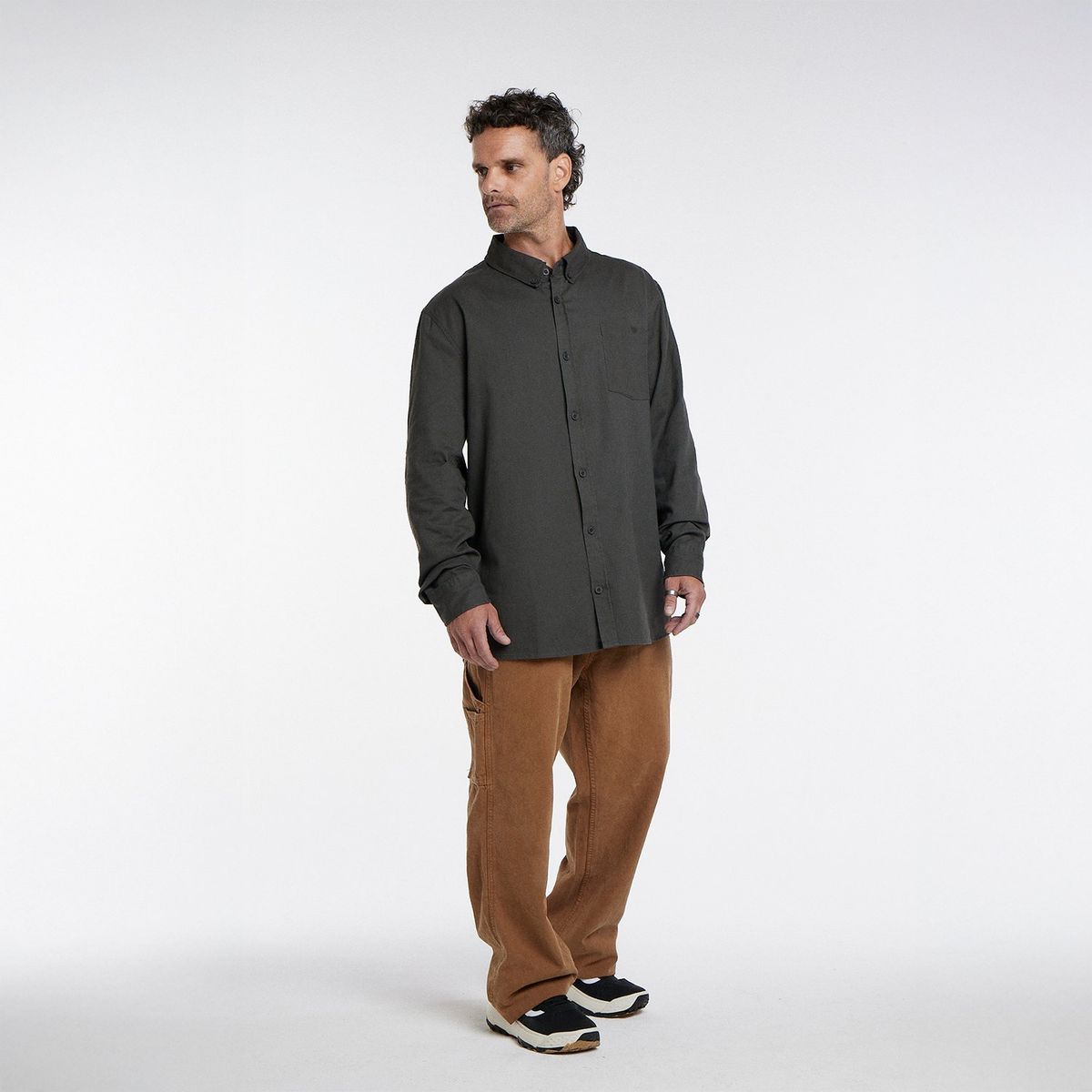 TOKE - Camisa Manga Larga Casual Hombre Toke