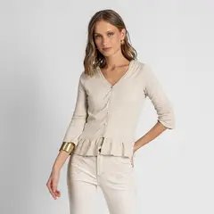 LOLITA POCKET - Polera Ximena Beige