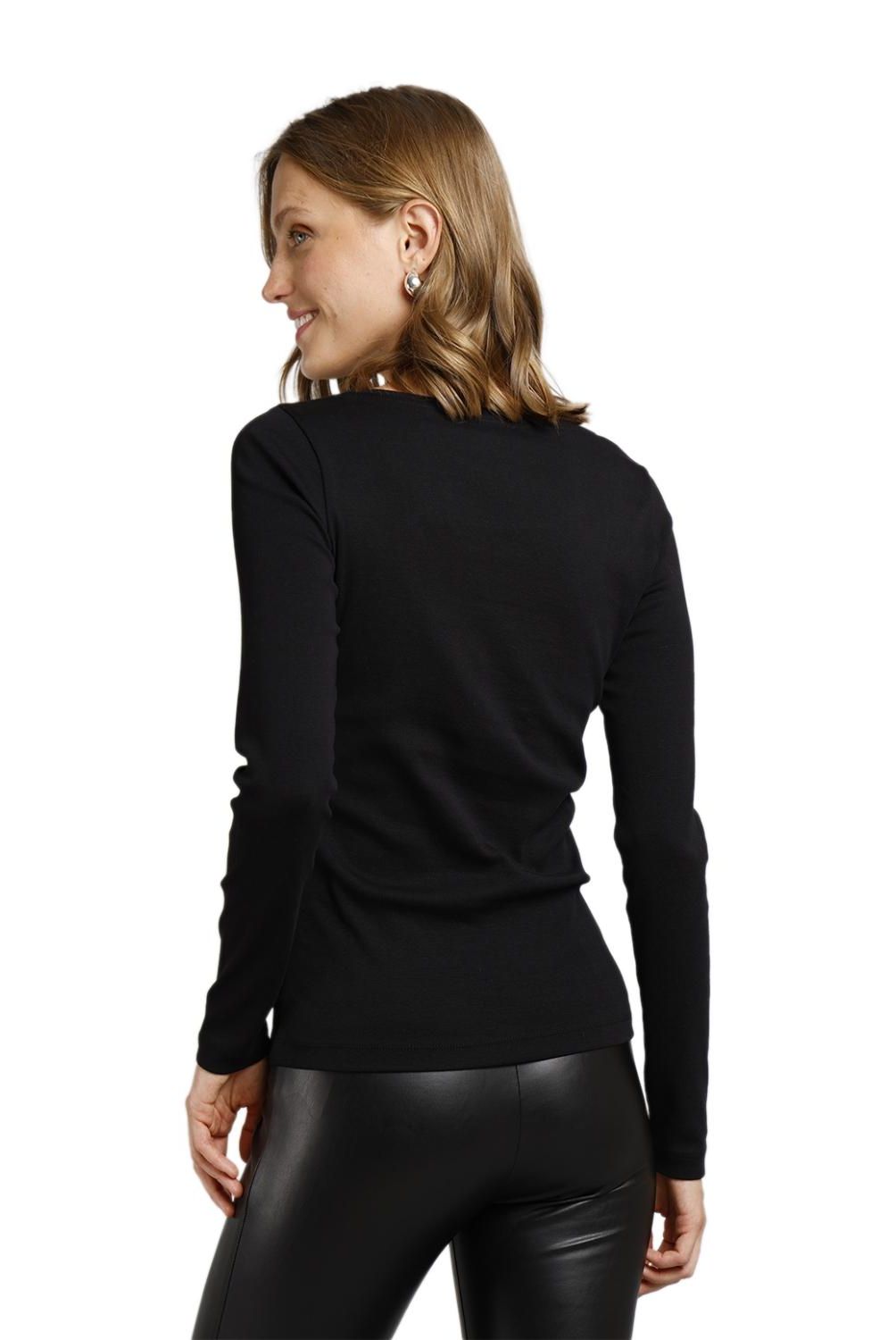 ESPRIT - Polera Manga Larga Algodón Mujer Esprit