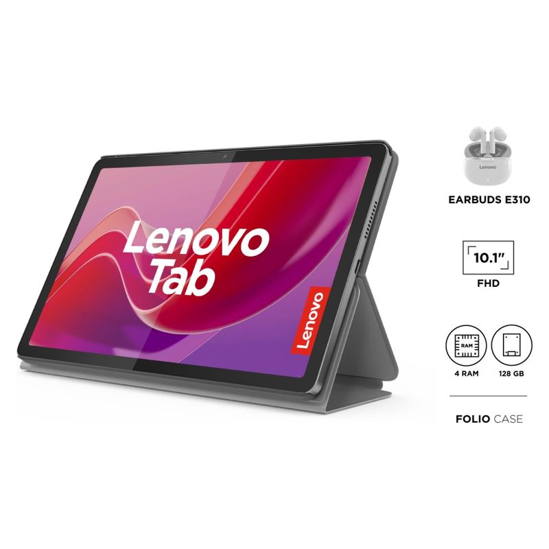 LENOVO - Lenovo Tab MTK G85 4GB 128GB 10.1" WUXGA (WIFI) + Cover + Audifonos Lenovo